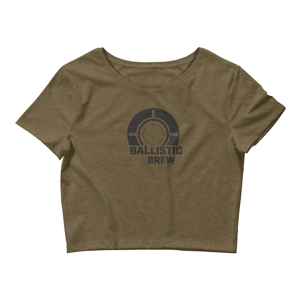 Ballistic Brew Women's Crop Tee - Green