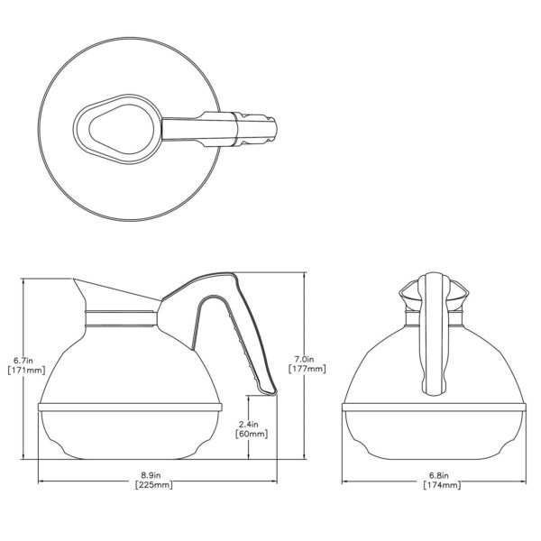 Easy Pour®, Orange handle, Case of 3 - 06101.0103 - Image 2