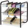 BreakCentral Giant Condiment Organizer - 15.8" x 15.6" x 11.3" - Black, Clear - Metal - 1Each