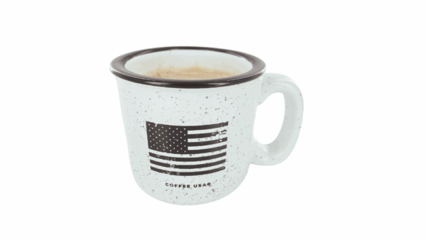 15 oz. Campfire Mug USA Flag Black/White - Image 10