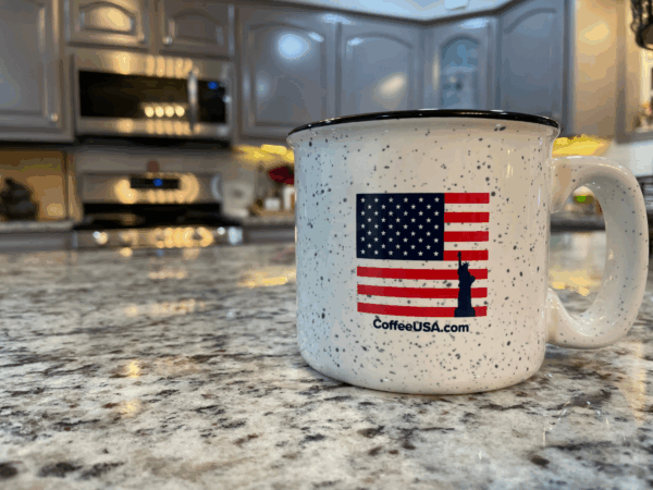 American Flag Mug - Ceramic Campfire Mug USA  Patriotic - Image 3