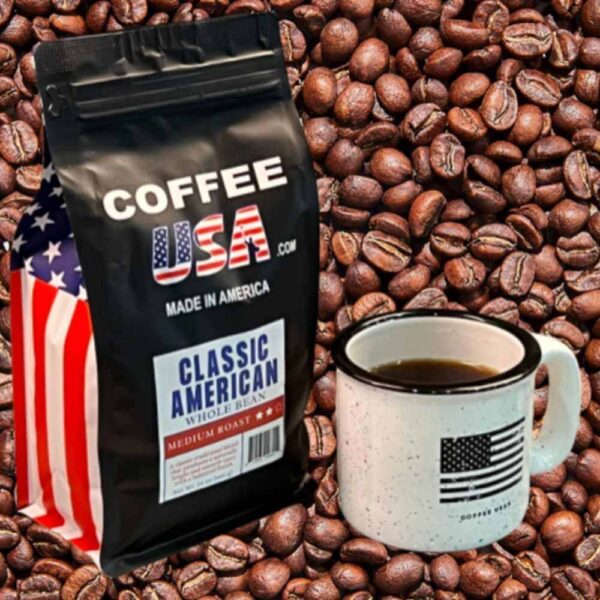 15 oz. Campfire Mug USA Flag Black/White - Image 6