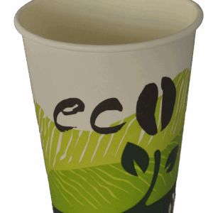 Eco-Friendly 12 oz Compostable Hot Cups - Pack of 100