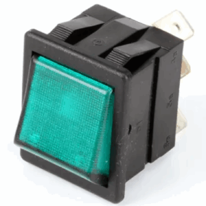 Wilbur Curtis WC-122 Rocker Switch, Brew, Green Lighted, 120 Volt