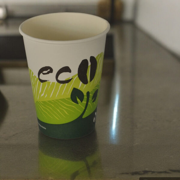 Eco-Friendly 12 oz Compostable Hot Cups - Pack of 100 - Image 2