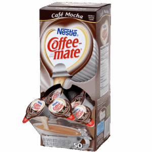 Coffee-mate Liquid Coffee Creamer Tubs - Café Mocha - 50 count Box