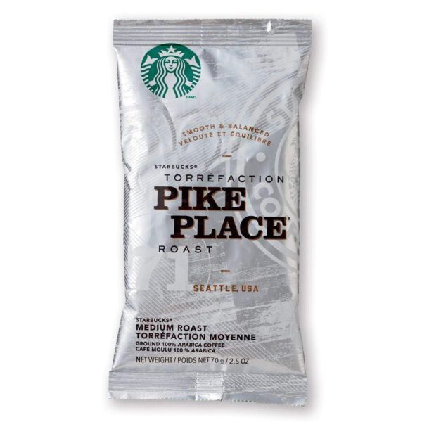Starbucks Coffee - Pike Place Roast - 2.5 oz. Pillow Pack - 18 Count Box 10.00% Off Auto renew