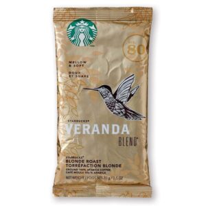 Starbucks Coffee - Veranda Blend (Blonde Roast) - 2.5 oz.- Pillow Pack - 18 Count Box 10.00% Off Auto renew