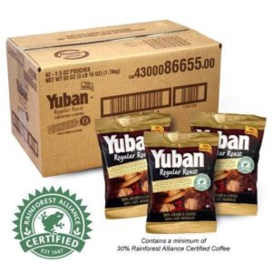Yuban Coffee - Regular Roast (100% Arabica) - 42 - 1.1 oz. Pillow Pack - 12 Cup