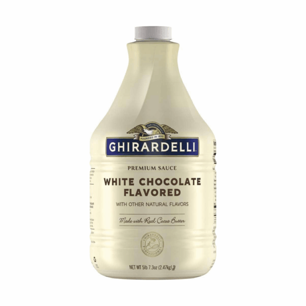 Ghirardelli White Chocolate Sauce – 87.3 fl oz Bottle
