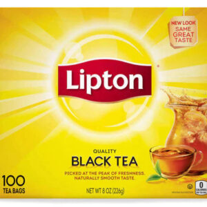 Lipton Tea Bags - 100% Natural Black Tea - 100ct Box