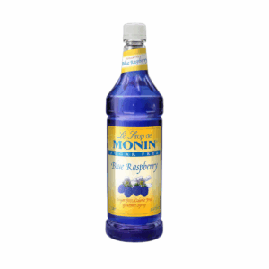 Monin Sugar Free Blue Raspberry Syrup – 1 L (PET Bottle)