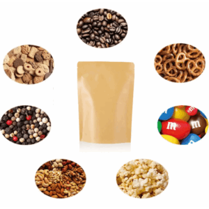 Half Pound Stand-Up Zip Bags - Tan Kraft