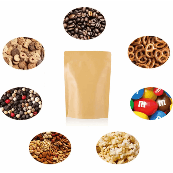 One Pound Stand-Up Zip Bags - Tan Kraft - Image 3
