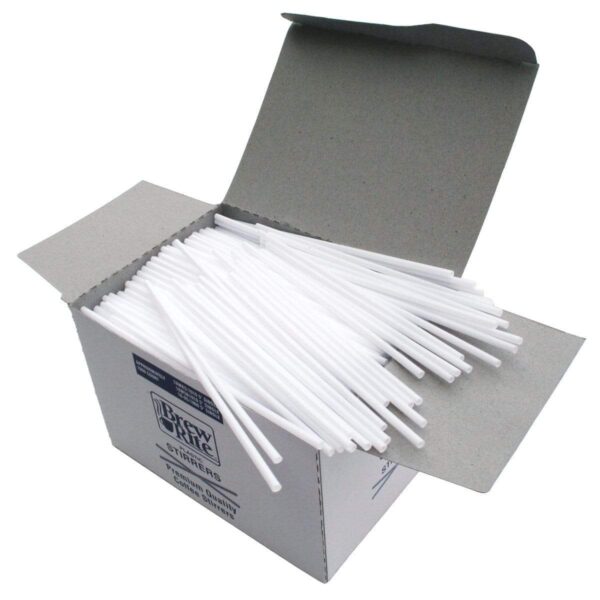 Plastic Stirrer Straws - 5 Inch Stir Straws by Brew-Rite - Image 3