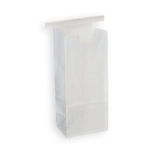 Half Pound Coffee Bags with Tin Ties - WHITE