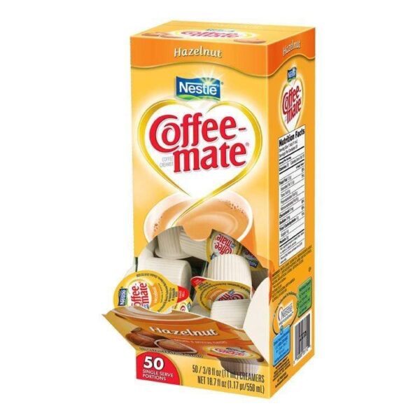 Coffee-mate Liquid Creamer Tubs - Hazelnut - 50ct Box 10.00% Off Auto renew