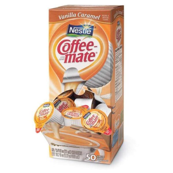 Coffee-mate Liquid Creamer Tubs - Vanilla Caramel - 50ct Box 10.00% Off Auto renew
