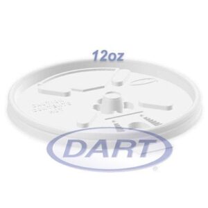 Plastic Lids - Dart 12FTL - 12oz Size - Case of 1,000