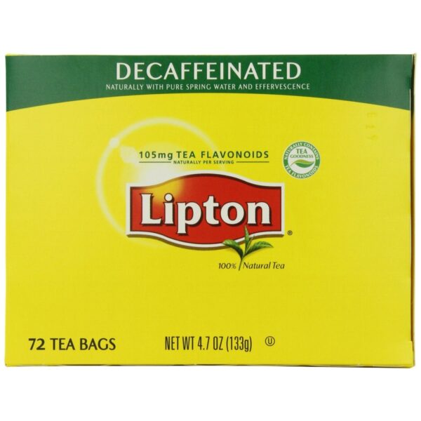 Lipton Tea Bags - All Natural - DECAF - 72ct Box 10.00% Off Auto renew