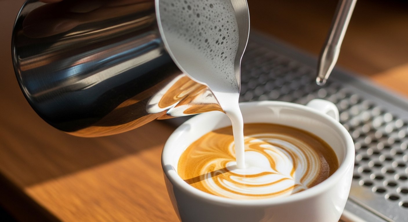 espresso milk frothing techniques latte art beginner
