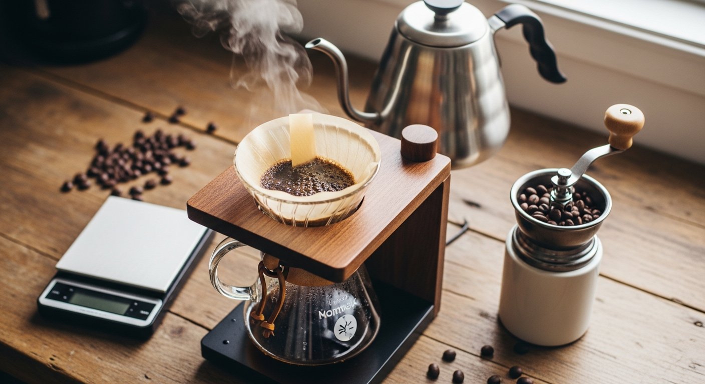 pour over coffee grind size water temperature ratio