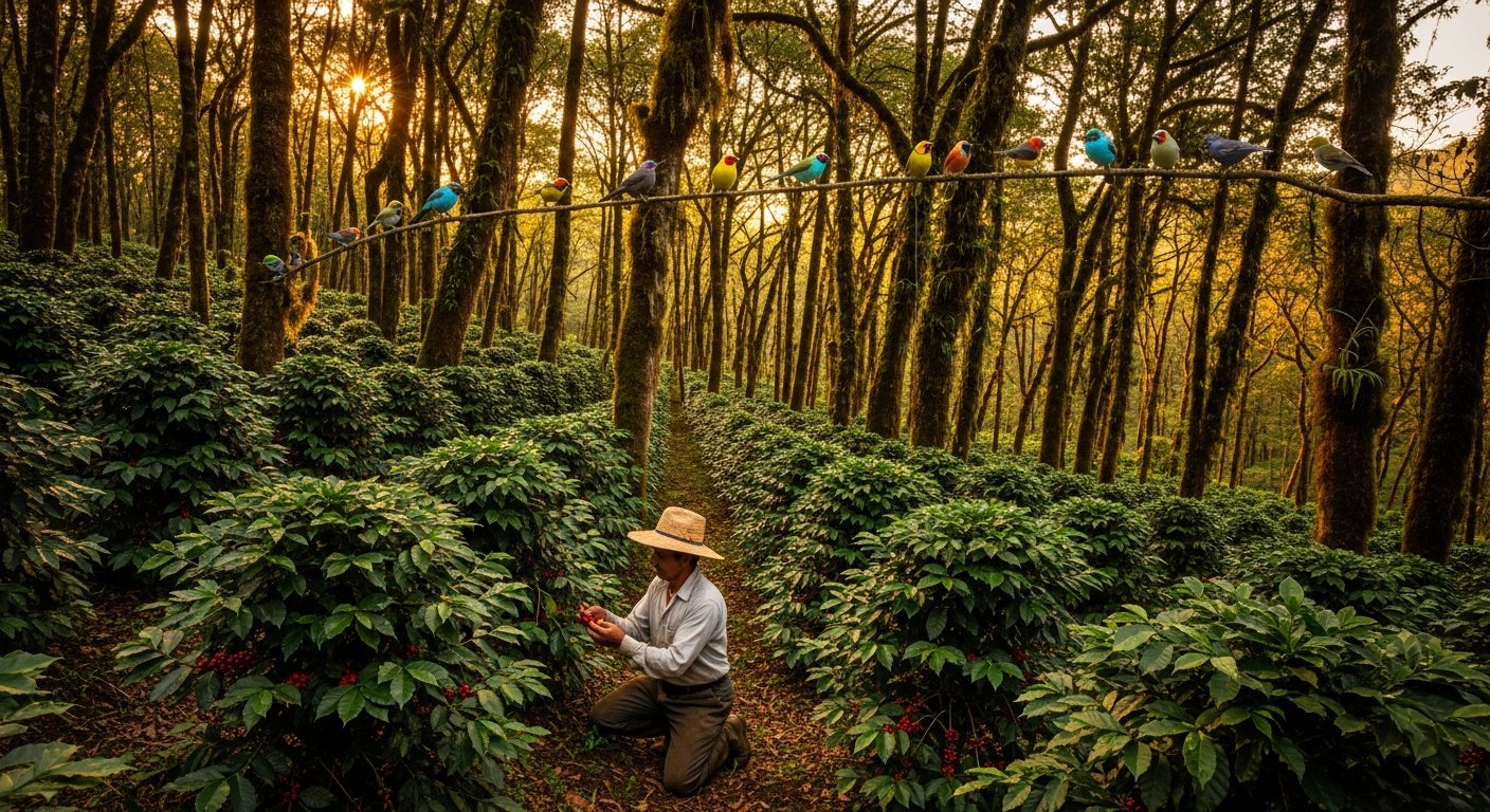 shade grown organic coffee biodiversity bird habitat