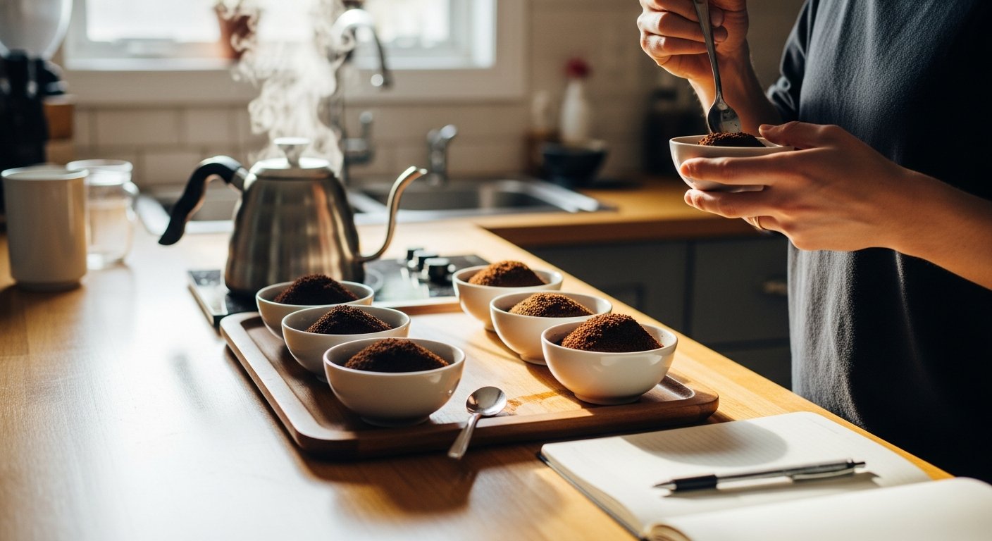 SCA cupping protocol home coffee sensory evaluation