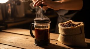 french press technique for full body single origin organic
